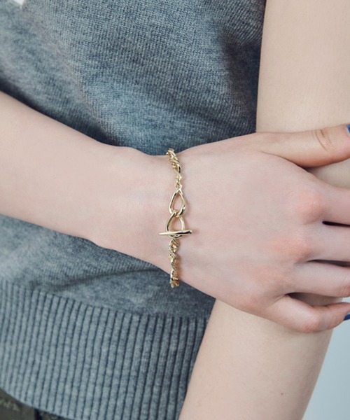 GOLDY(ゴールディ)の「【GOLDY】クロッシング チェーン マンテル ブレスレット 4260502(ブレスレット・レディース・マルチ/ゴールド/シルバー・FREE)」の8枚目の写真