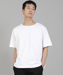無地Rネック半袖TシャツRSR-880ホワイト