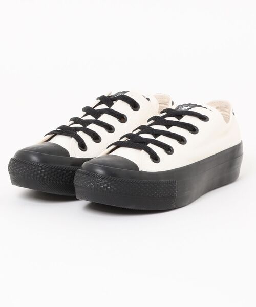 CONVERSE(コンバース)の「【CONVERSE/コンバース】オールスター PLTS フラワーカット OX/ALL STAR PLTS FLOWERCUT OX(スニーカー・レディース・ブラック×ホワイト/ホワイト×ブラック・4.5inch/5inch/5.5inch/6.5inch/4inch)」の1枚目の写真