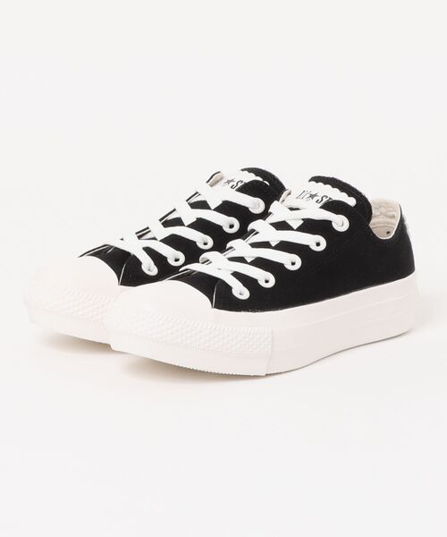 CONVERSE(コンバース)の「【CONVERSE/コンバース】オールスター PLTS フラワーカット OX/ALL STAR PLTS FLOWERCUT OX(スニーカー・レディース・ブラック×ホワイト/ホワイト×ブラック・4.5inch/5inch/5.5inch/6.5inch/4inch)」の2枚目の写真