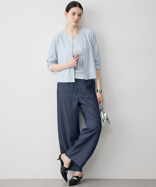 ICB(アイシービー)の「ライトリヨセルデニム ストレートパンツ(デニムパンツ・レディース・ブラック系/ダルブルー系・4/2)」の18枚目の写真
