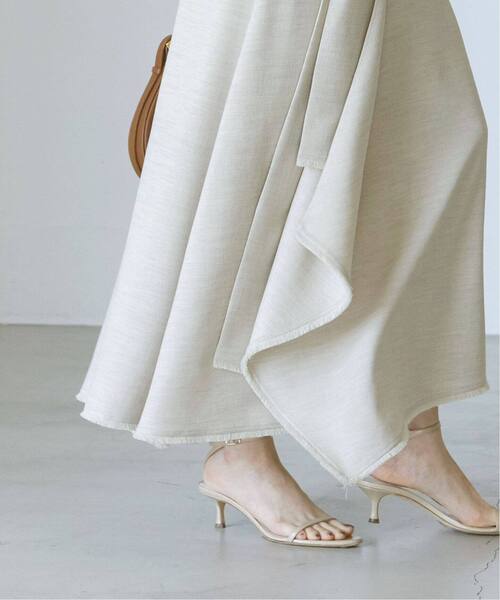 Noble（ノーブル）の「《WEB限定追加》【洗える】フリンジヘムレイヤードワンピース（ワンピース・レディース・モカ/ベージュ・36/38）」の11枚目の写真