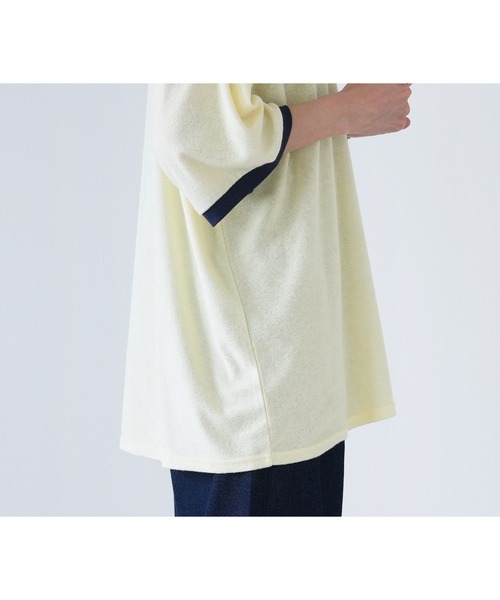 reca（レカ）の「パイルリンガーBIGTシャツ（Tシャツ/カットソー・レディース・チャコールグレー/イエロー/ブルー・M）」の19枚目の写真