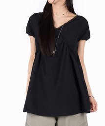 グッチgucciブラック Vネック パフスリーブ トップス パフスリーブ Vネック」に該当するシャツ/ブラウスファッション通販
