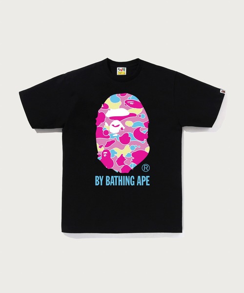 A BATHING APE(アベイシングエイプ)の「STA CAMO BY BATHING APE TEE(Tシャツ/カットソー・メンズ・ブラック×ピンク/ブラック系その他5/ホワイト系その他5/ホワイト×ピンク・MEDIUM/LARGE/SMALL/XX-LARGE/XXX-LARGE/X-LARGE)」の3枚目の写真