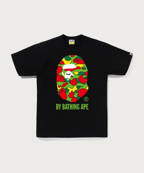A BATHING APE(アベイシングエイプ)の「STA CAMO BY BATHING APE TEE(Tシャツ/カットソー・メンズ・ブラック×ピンク/ブラック系その他5/ホワイト系その他5/ホワイト×ピンク・MEDIUM/LARGE/SMALL/XX-LARGE/XXX-LARGE/X-LARGE)」の4枚目の写真