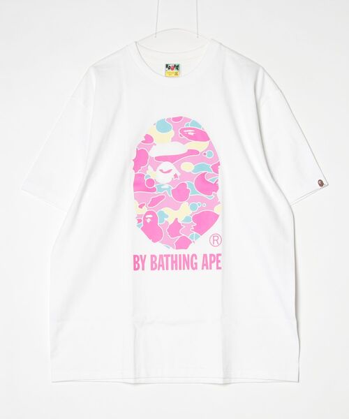 A BATHING APE(アベイシングエイプ)の「STA CAMO BY BATHING APE TEE(Tシャツ/カットソー・メンズ・ブラック×ピンク/ブラック系その他5/ホワイト系その他5/ホワイト×ピンク・MEDIUM/LARGE/SMALL/XX-LARGE/XXX-LARGE/X-LARGE)」の5枚目の写真