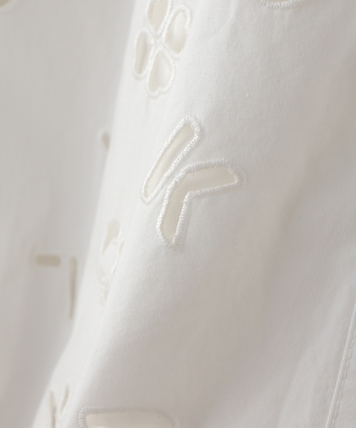 Spick & Span(スピックアンドスパン)の「WHITE FIELD / ホワイトフィールド 別注カットワークパンツ(その他パンツ・レディース・ホワイト/ブラック・FREE)」の6枚目の写真