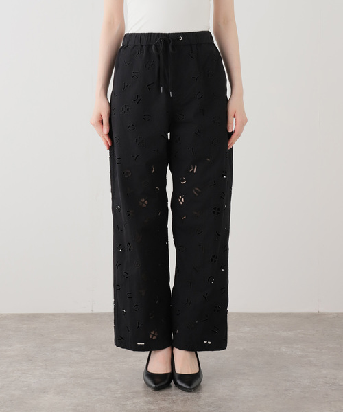 Spick & Span(スピックアンドスパン)の「WHITE FIELD / ホワイトフィールド 別注カットワークパンツ(その他パンツ・レディース・ホワイト/ブラック・FREE)」の5枚目の写真