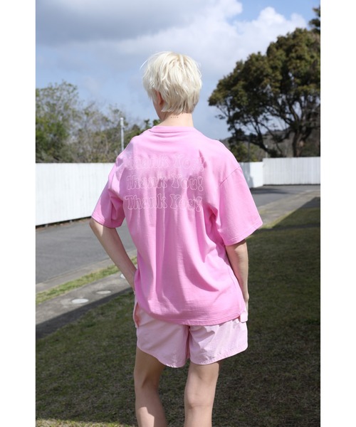WCJ(ダブルシージェイ)の「THANK YOU TEE(Tシャツ/カットソー・レディース・レッド/イエロー/ピンク・FREE)」の8枚目の写真