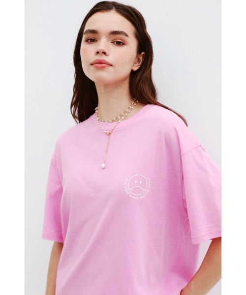WCJ(ダブルシージェイ)の「THANK YOU TEE(Tシャツ/カットソー・レディース・レッド/イエロー/ピンク・FREE)」の6枚目の写真