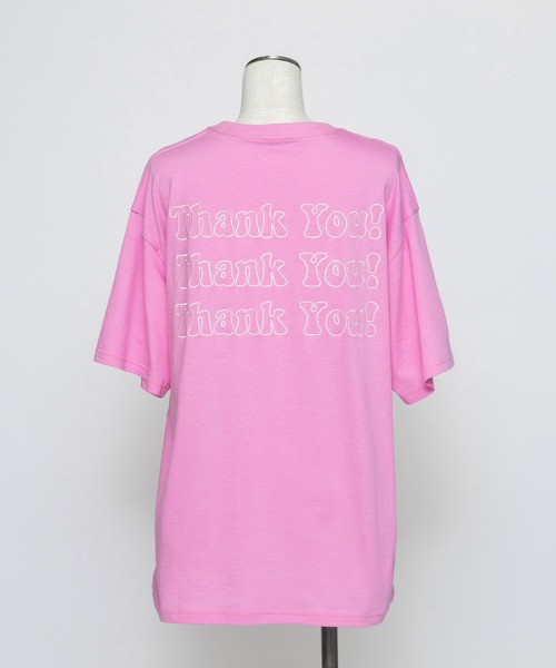 WCJ(ダブルシージェイ)の「THANK YOU TEE(Tシャツ/カットソー・レディース・レッド/イエロー/ピンク・FREE)」の10枚目の写真
