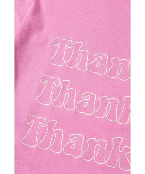WCJ(ダブルシージェイ)の「THANK YOU TEE(Tシャツ/カットソー・レディース・レッド/イエロー/ピンク・FREE)」の18枚目の写真