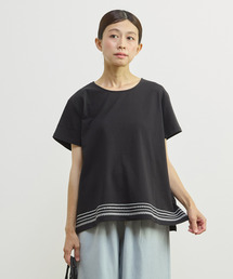 【裾刺しゅう&スパンコール プルオーバー】