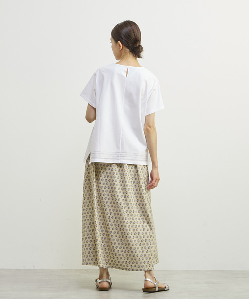 MELROSE claire(メルローズ クレール)の「【裾刺しゅう&スパンコール プルオーバー】(Tシャツ/カットソー・レディース・ホワイト/ブルー/ブラック・FREE)」の7枚目の写真