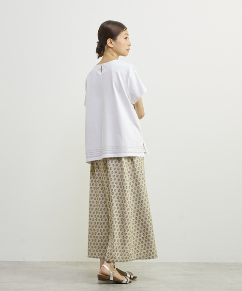MELROSE claire(メルローズ クレール)の「【裾刺しゅう&スパンコール プルオーバー】(Tシャツ/カットソー・レディース・ホワイト/ブルー/ブラック・FREE)」の8枚目の写真