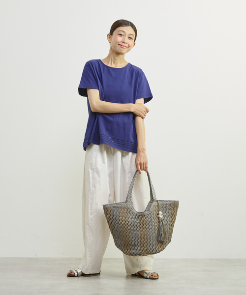 MELROSE claire(メルローズ クレール)の「【裾刺しゅう&スパンコール プルオーバー】(Tシャツ/カットソー・レディース・ホワイト/ブルー/ブラック・FREE)」の19枚目の写真
