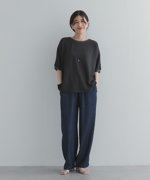 URBAN RESEARCH DOORS(アーバンリサーチドアーズ)の「ワッシャーカットドルマンプルオーバー(Tシャツ/カットソー・レディース・チャコールグレー/ブルー/グレー系その他・FREE)」の16枚目の写真