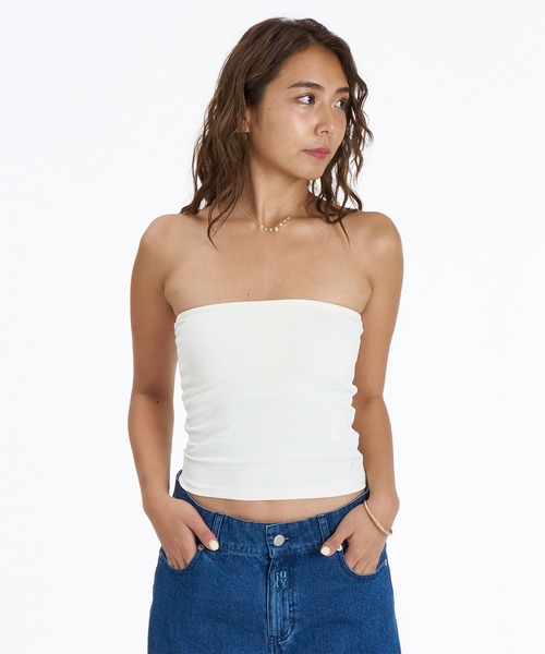 ROXY(ロキシー)の「ROXY/ロキシー カップ付き チューブトップ RDK264603T(チューブトップ・レディース・ブラウン/ブラック/ホワイト・L/M)」の4枚目の写真