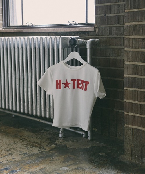 Mili affinity(ミリアフィニティー)の「HOTESTロゴTシャツ(Tシャツ/カットソー・レディース・杢グレー/ブラック/レッド/ピンク/オフホワイト・FREE)」の14枚目の写真