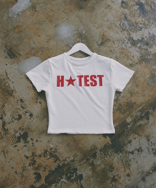Mili affinity(ミリアフィニティー)の「HOTESTロゴTシャツ(Tシャツ/カットソー・レディース・杢グレー/ブラック/レッド/ピンク/オフホワイト・FREE)」の21枚目の写真