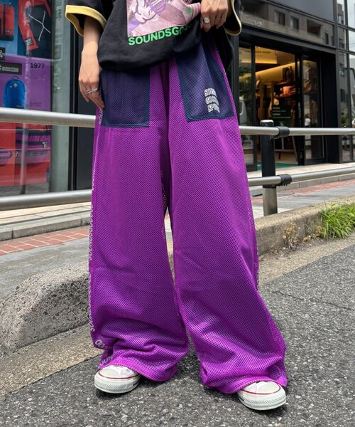 SOUNDSGOOOOD(サウンズグッド)の「【SOUNDS GOOOOD】リバーシブルメッシュパンツ(その他パンツ・メンズ・パープル/ブルー・ONE SIZE)」の2枚目の写真