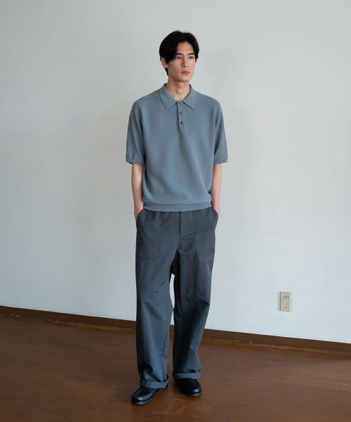 BLANKROOM(ブランクルーム)の「トレンポロニット_WASHED BLUE(ニット/セーター・メンズ・その他・2/3/4/1)」の6枚目の写真