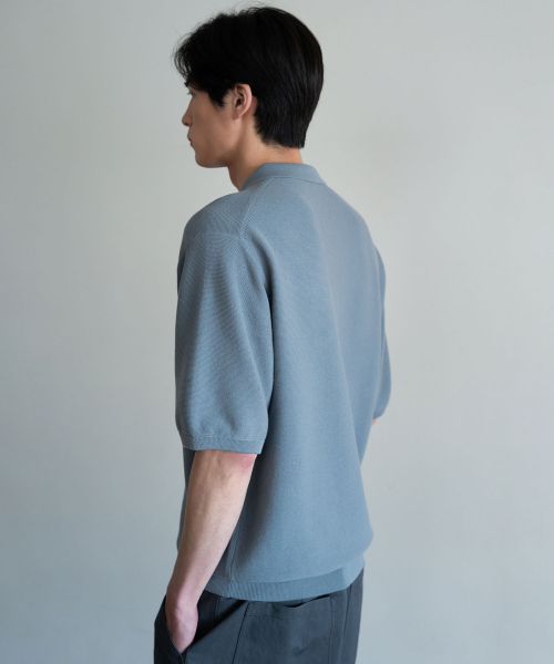 BLANKROOM(ブランクルーム)の「トレンポロニット_WASHED BLUE(ニット/セーター・メンズ・その他・2/3/4/1)」の3枚目の写真