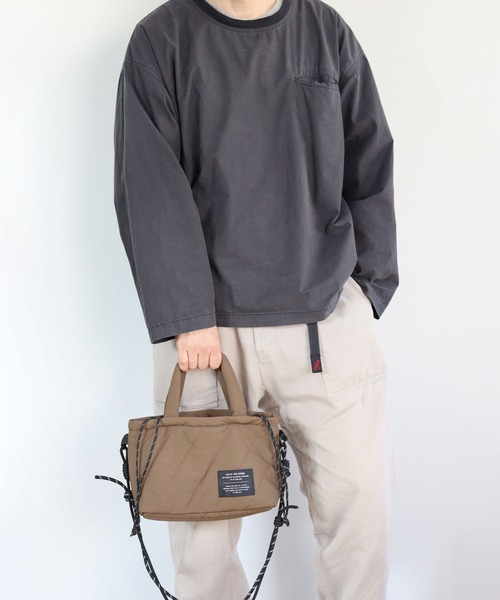BACKYARD FAMILY(バックヤードファミリー)の「POST GENERAL キルティッドショルダークーラートート(ショルダーバッグ・レディース・グレー/ブラウン/ブラック/ブルー・FREE)」の9枚目の写真