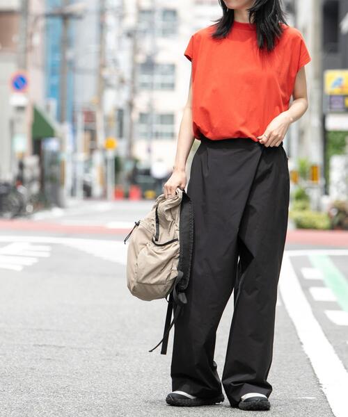 EKAL（エカル）の「『接触冷感/イージーケア』SOLOTEXラップパンツ（その他パンツ・レディース・チャコールグレー/ブラック/ネイビー・ONE）」の9枚目の写真