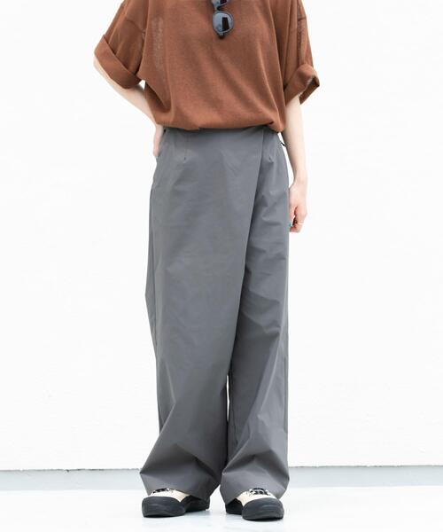 EKAL（エカル）の「『接触冷感/イージーケア』SOLOTEXラップパンツ（その他パンツ・レディース・チャコールグレー/ブラック/ネイビー・ONE）」の18枚目の写真