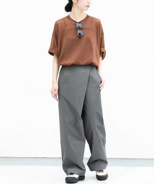 EKAL（エカル）の「『接触冷感/イージーケア』SOLOTEXラップパンツ（その他パンツ・レディース・チャコールグレー/ブラック/ネイビー・ONE）」の19枚目の写真