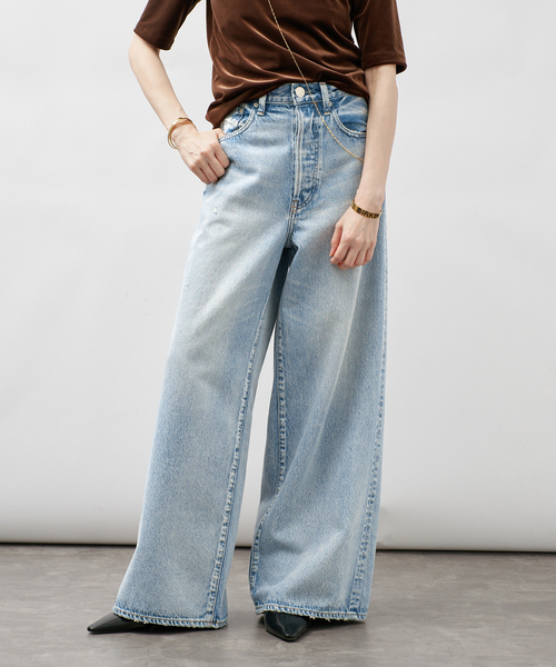 NEEDBY heritage（ニードバイヘリテージ）の「《追加》NEEDBY VINTAGE ニードバイ ヴィンテージ SHIBUYA N1V6V2342（デニムパンツ・レディース・コバルトブルー/ブルー系その他・26/25/27）」の2枚目の写真