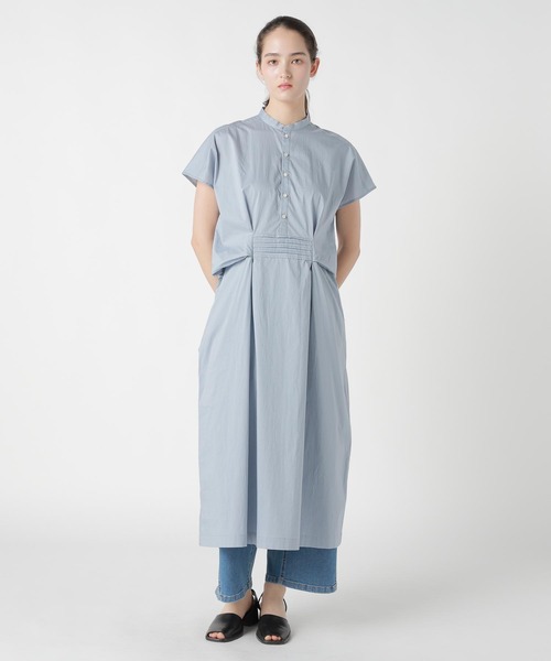 ZUCCa（ズッカ）の「HIGH DENSITY WASHER / P（ワンピース・レディース・ブラック/ホワイト/ライトブルー・M size）」の3枚目の写真
