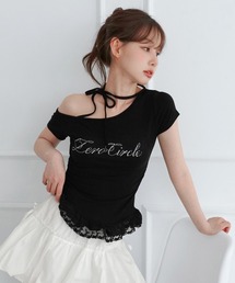 オフショルダー」に該当するトップス（リボン）ファッション通販