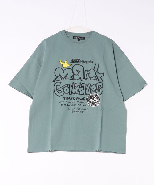 Port(ポート)の「【 Mark Gonzales / マークゴンザレス 】 BIG LOGO & WAPPEN Tシャツ(Tシャツ/カットソー・メンズ・ブラック/ホワイト/セージグリーン・LARGE/X-LARGE/MEDIUM)」の3枚目の写真