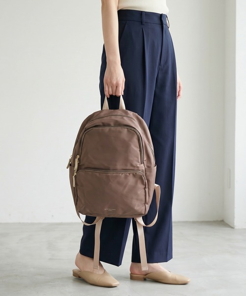 FUNALIVE(ファンアライブ)の「JOUET ツイルポリリュック(バックパック/リュック・レディース・ベージュ/ブラック/ブラウン・FREE)」の8枚目の写真