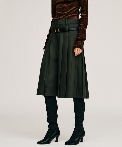 PRANK PROJECT(プランクプロジェクト)の「【2026Autumn Pre-Order】ダブルウエストプリーツハーフパンツ / Double-Waist Pleated Half Pants(その他パンツ・レディース・カーキ/グレー/ブラック・38/36)」の13枚目の写真