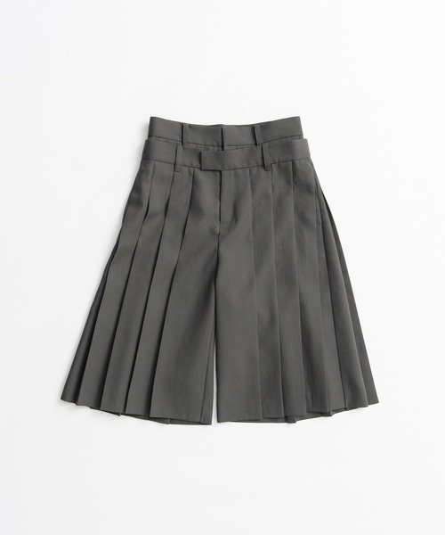 PRANK PROJECT(プランクプロジェクト)の「【2026Autumn Pre-Order】ダブルウエストプリーツハーフパンツ / Double-Waist Pleated Half Pants(その他パンツ・レディース・カーキ/グレー/ブラック・38/36)」の16枚目の写真