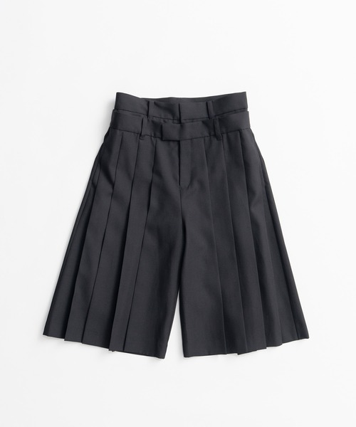 PRANK PROJECT(プランクプロジェクト)の「【2026Autumn Pre-Order】ダブルウエストプリーツハーフパンツ / Double-Waist Pleated Half Pants(その他パンツ・レディース・カーキ/グレー/ブラック・38/36)」の17枚目の写真