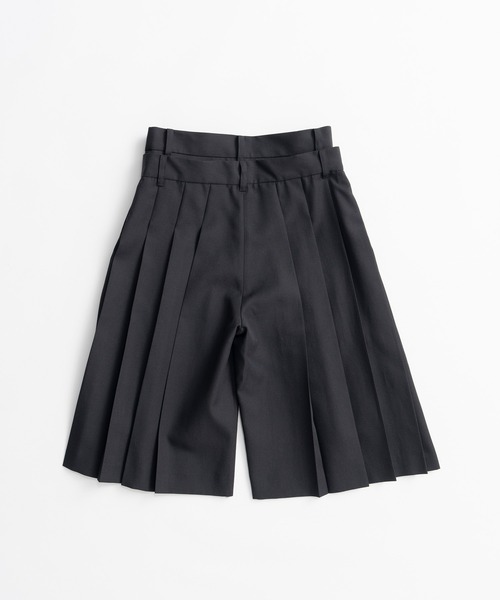 PRANK PROJECT(プランクプロジェクト)の「【2026Autumn Pre-Order】ダブルウエストプリーツハーフパンツ / Double-Waist Pleated Half Pants(その他パンツ・レディース・カーキ/グレー/ブラック・38/36)」の18枚目の写真