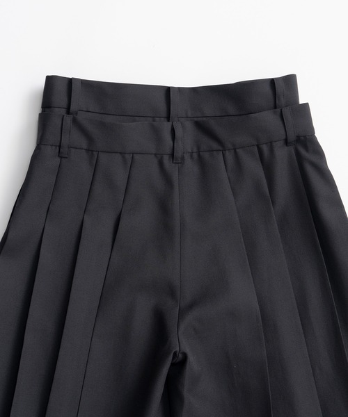 PRANK PROJECT(プランクプロジェクト)の「【2026Autumn Pre-Order】ダブルウエストプリーツハーフパンツ / Double-Waist Pleated Half Pants(その他パンツ・レディース・カーキ/グレー/ブラック・38/36)」の20枚目の写真