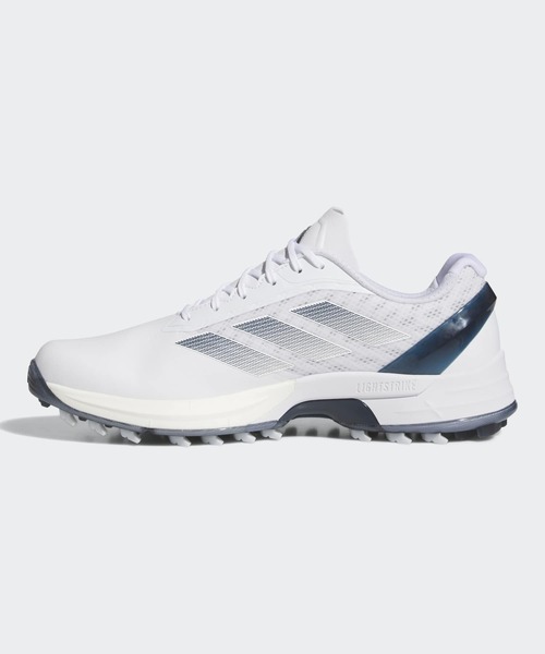 adidas（アディダス）の「アディゼロ ZG 25【adidas Golf/アディダスゴルフ】（スニーカー・メンズ・ホワイト×ネイビー・24.5cm/25.5cm/26.5cm/27.5cm/28.5cm/25.0cm/26.0cm/27.0cm/28.0cm/29.0cm）」の6枚目の写真