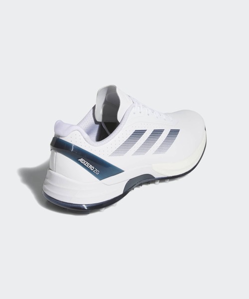adidas（アディダス）の「アディゼロ ZG 25【adidas Golf/アディダスゴルフ】（スニーカー・メンズ・ホワイト×ネイビー・24.5cm/25.5cm/26.5cm/27.5cm/28.5cm/25.0cm/26.0cm/27.0cm/28.0cm/29.0cm）」の5枚目の写真