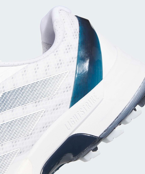 adidas（アディダス）の「アディゼロ ZG 25【adidas Golf/アディダスゴルフ】（スニーカー・メンズ・ホワイト×ネイビー・24.5cm/25.5cm/26.5cm/27.5cm/28.5cm/25.0cm/26.0cm/27.0cm/28.0cm/29.0cm）」の7枚目の写真