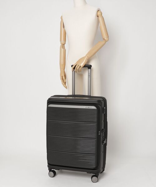 Samsonite(サムソナイト)の「サムソナイト PARALUX HS スピナー67/24 エキスパンダー ミディアムスピナー ブラック(スーツケース/キャリーバッグ・メンズ・ブラック・M)」の2枚目の写真