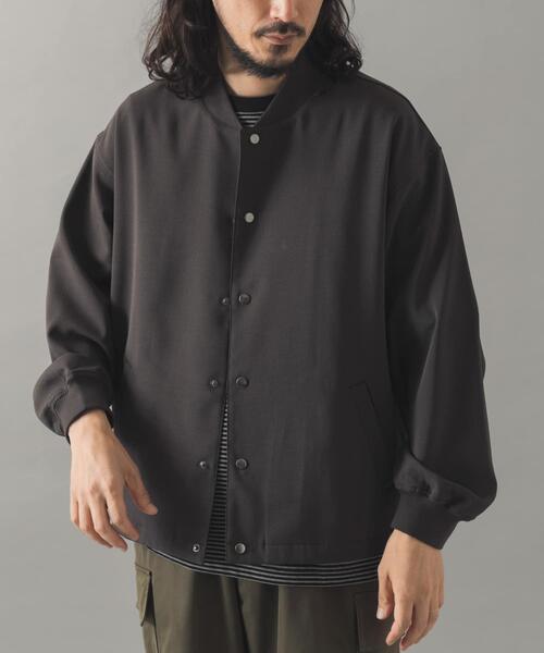 ITEMS URBANRESEARCH（アイテムズ アーバンリサーチ）の「『イージーケア』高機能 ドライタッチスナップブルゾン（ブルゾン・メンズ・カーキ/グレー/スミクロ・LARGE/MEDIUM）」の7枚目の写真