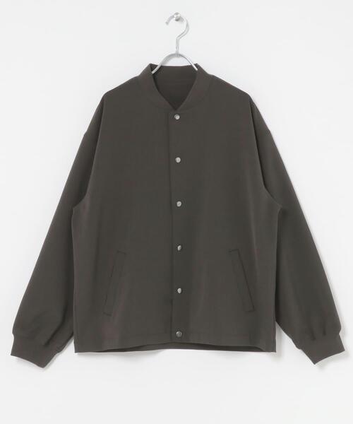 ITEMS URBANRESEARCH（アイテムズ アーバンリサーチ）の「『イージーケア』高機能 ドライタッチスナップブルゾン（ブルゾン・メンズ・カーキ/グレー/スミクロ・LARGE/MEDIUM）」の10枚目の写真