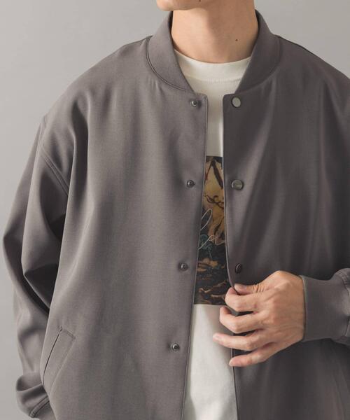 ITEMS URBANRESEARCH（アイテムズ アーバンリサーチ）の「『イージーケア』高機能 ドライタッチスナップブルゾン（ブルゾン・メンズ・カーキ/グレー/スミクロ・LARGE/MEDIUM）」の17枚目の写真