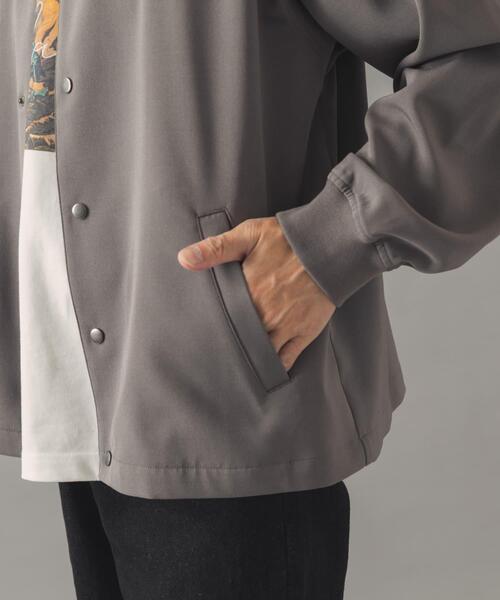 ITEMS URBANRESEARCH（アイテムズ アーバンリサーチ）の「『イージーケア』高機能 ドライタッチスナップブルゾン（ブルゾン・メンズ・カーキ/グレー/スミクロ・LARGE/MEDIUM）」の18枚目の写真